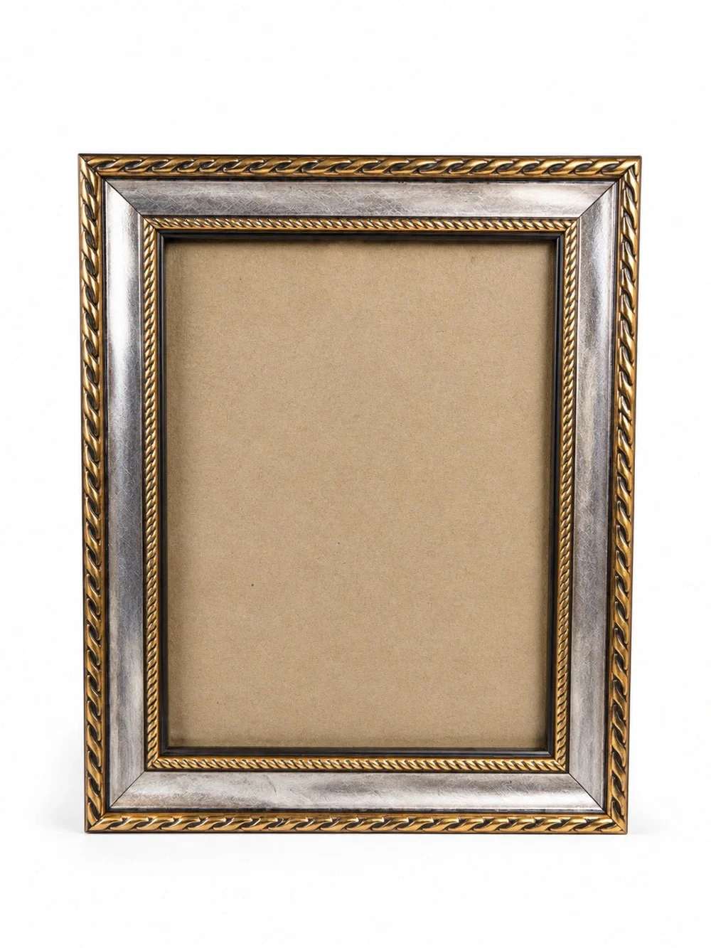Classic Gold and Silver Ornate Picture Frame -